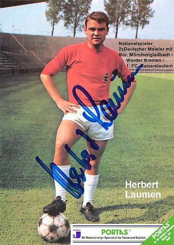 Herbert laumen autogrammkarte - laumen,