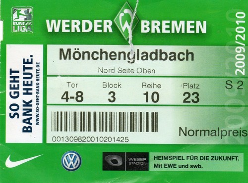 Ticket werder bremen - werder,