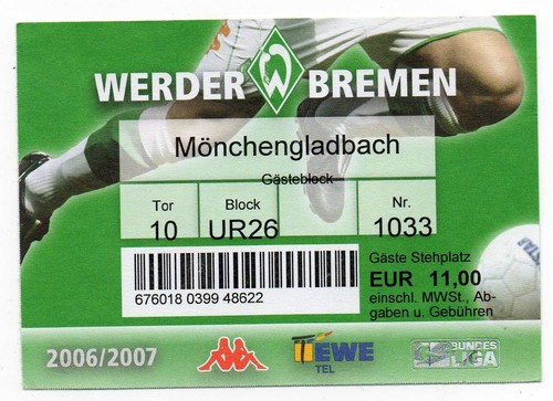 Ticket werder bremen - bl,