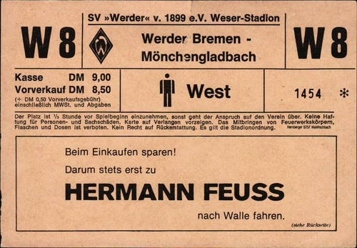Ticket werder bremen - bl,