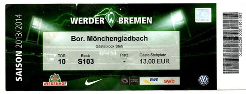 Ticket werder bremen - ticket,