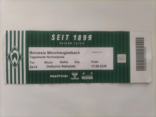 Sammler ticket werder - 23/24,