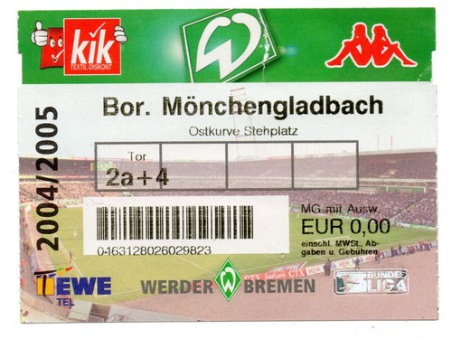 Ticket werder bremen - bl,