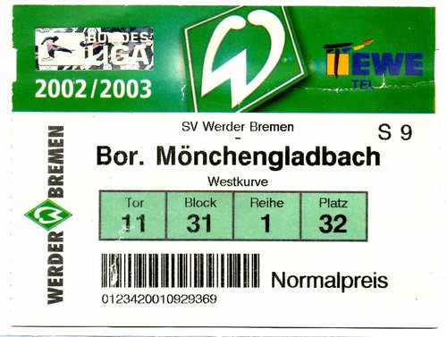 Ticket werder bremen - bl,