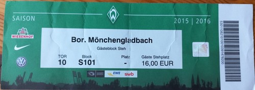 Sammler ticket werder - sammler, ticket:werder