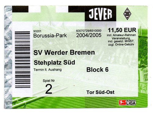 Ticket borussia - ticket,