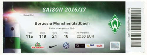 Ticket werder bremen - werder,